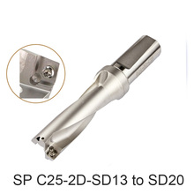 Drill SP WC C25 2D 13mm 14mm 15mm 16mm 17mm 18mm 19mm 20mm Indexab Insert Drill U Shallow Hole Metal Drilling Tool for SP Insert 2024 - buy cheap
