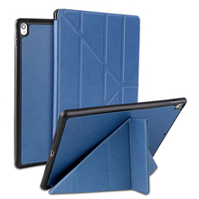 Capa de silicone deformado para tablet pc, capa de couro para ipad pro 10.5 polegadas, dobrável, suporte, capa inteligente para ipad air3 2019 com bandeja de caneta 2024 - compre barato