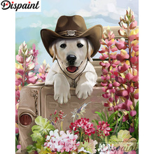 Dispaint Full Square/Round Drill 5D DIY Diamond Painting "Animal dog flower" 3D Embroidery Cross Stitch Home Decor Gift A12246 2024 - buy cheap