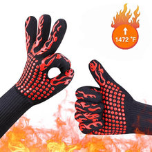 1PC Barbecue Kitchen Gloves BBQ Gloves Oven Mitts Baking Glove Extreme Heat Resistant Multi-Purpose Grilling Cooking Gloves U3 2024 - buy cheap