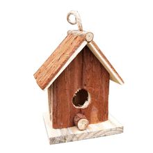 Birds Nest Handicrafts Wooden Bird House Side Double Slanting Birdhouse Outdoor Gardening Supplies 2024 - buy cheap