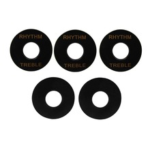 NEW 5pcs Plastic Guitar Toggle Switch Plate Selector Cover Rhythm Treble Ring Black for LP Electric Guitar 2024 - buy cheap