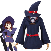 Little Witch Academia Akko Kagari Shirt Dress Uniform Outfit Anime Halloween Hallowmas Cosplay Costumes 2024 - buy cheap