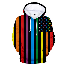 Aikooki-Sudadera con capucha para hombre y mujer, con estampado de arcoíris 3D prenda deportiva, LGBT, estilo Harajuku, informal y Popular, novedad 2024 - compra barato