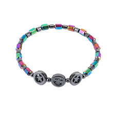 Weight Loss Round Mixed Color Stone Magnetic Therapy Bracelet Health Care Magnetic Hematite Ankle Chain For Men Women #294137 2024 - buy cheap