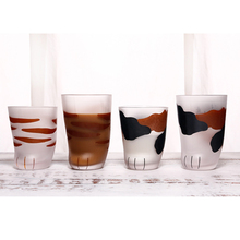 Новая чашка из матового стекла с кошачьим когтями, кружка для молока с тигром, чашка для кофе, подарок TE889 2024 - купить недорого