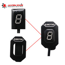 Alconstar-Indicador de marchas Digital para motocicleta, pantalla LED roja Universal, fácil de instalar, 6 marchas, para Honda, Harley, Kawasaki, Yamaha 2024 - compra barato