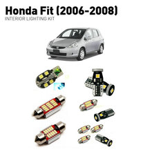 Led interior lights For Honda fit 2006-2008  6pc Led Lights For Cars lighting kit automotive bulbs Canbus 2024 - buy cheap