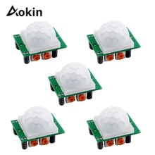 5Pcs Motion Sensor Module SR501 HC-SR501 Adjust IR Pyroelectric Infrared PIR Motion Sensor Detector Module For Arduino Diy Kit 2024 - buy cheap