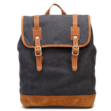 Men's Women's Canvas Leather Cotton Bag Rucksack Mountaineering Book Laptop Backpack School Casual Backpacks for Travel 2024 - buy cheap