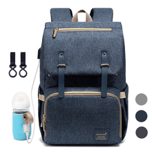 Bolsa de pañales para mamá, mochila de maternidad con USB para bebé, bolsos de lactancia, mochila de viaje de moda para cochecito, Kit de bolsas de bebé 2024 - compra barato