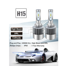 2x H15 LED 80W 16000LM Car Headlight Lamp Bulb for Ford Kuga Golf 7 Mazda CX 5 Audi BMW CANBUS 2024 - buy cheap