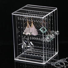 Fashion Clear Earring Rack Jewelry Storage Box Ear Stud Case Earring Holder Jewelry Display Jewelry Pendants Box Organizer 2024 - buy cheap