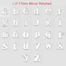 26pcs/lot Stainless Steel Mirror Polished Alphabet Charms DIY Initials From A-Z Pendant Charms for Jewelry Making Accessories 2024 - buy cheap