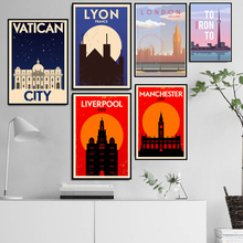 Modern Painting World Travel City Landscape Taksim Tel Aviv Vatican Poster Prints Wall Art Pictures For Living Room Home Decor 2024 - buy cheap