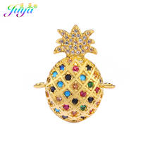 Juya DIY Braeclets Making Gold Pineapple Charm Connectors Accessories For Handmade Fashion Jewelry Making Components 2024 - buy cheap