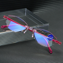 Женские очки для чтения с окантовкой и бриллиантами, очки для чтения с защитой от синего цвета, модные бизнес-очки для чтения, 2019 2024 - купить недорого
