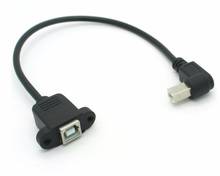 Правый угол 30 см USB Тип B папа к USB B Женский Принтер Панель Крепление удлинитель кабель для синхронизации 2024 - купить недорого