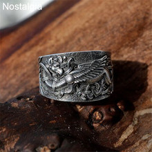10Pcs Goth Dragon Ring Dainty Signet Gothic Mens Rings Tibetan Wicca Witchcraft Punk Jewelry Wholesale Lots Free Shiping 2024 - buy cheap