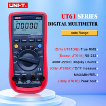 UNI-T UT61A UT61B UT61C UT61E Цифровой мультиметр true RMS RS232 интерфейс мультиметр Авто диапазон с ЖК-дисплеем с подсветкой 2024 - купить недорого