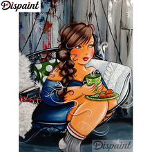 Dispaint Full Square/Round Drill 5D DIY Diamond Painting "Cartoon beauty" 3D Embroidery Cross Stitch Home Decor Gift A06305 2024 - buy cheap