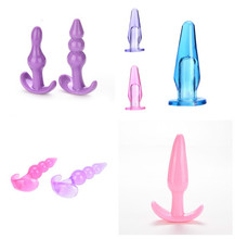 Mini Silicone Anal Plug Beads Jelly Toys Skin Feeling Dildo Adult Sex Toys for Men Butt Plug Sex Products Sex Toys for Women 2024 - buy cheap