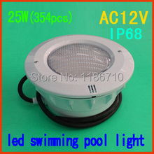 Single Color 25W embedded led swimming pool light 25W*(354pcs) underwater led pool light(Synthetic materials)Free shipping 2024 - buy cheap