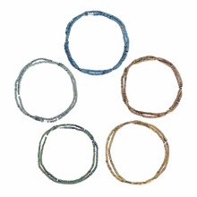 Contas de hematita de pedra natural, forma quadrada fosca 2*1mm, 405 peças de miçangas banhadas para colar diy, pulseira, acessórios de fabricação de joias 2024 - compre barato