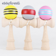 Abbyfrank Kendama Professional Ball Sword Colorful Wooden Stripe Kendama Ball Shop Japanese Toy Skillful Toys for Children Adult 2024 - buy cheap