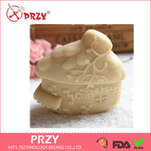 Soap Mold Cake Decoration Mold Handmade Soap Mold Fondant Mold DIY Coffee House Modelling Silicon Aroma Stone Moulds PRZY 0012 2024 - buy cheap