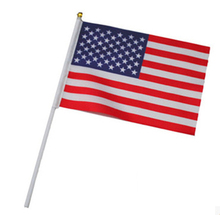 100 шт., флаг США, 14 х21 см, полиэстер 2024 - купить недорого