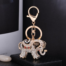 2019 Fashion Metal Elephant Car Key chain Rhinestone Keychain Key Ring Holder for Women Girls Pendant CH3591 2024 - buy cheap