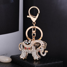 LLavero de coche de elefante de Metal para mujer y niña, soporte de llavero de diamantes de imitación, colgante CH3591, 2019 2024 - compra barato