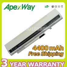 Apexway White 4400mAh laptop battery for Acer Aspire One A110 A150 ZG5 UM08A71 UM08A72 UM08A73 UM08B74 UM08A31 LC.BTP00.017 2024 - buy cheap