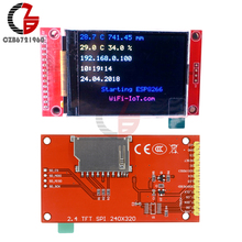 240x320 2.4 inch TFT LCD SPI Serial Port Module DC 3.3V 5V PCB Adapter ILI9341 2.4" LCD Display White Micro SD Slot for Arduino 2024 - buy cheap