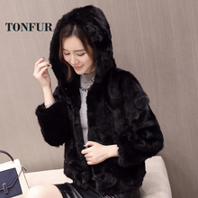 2021 New Hot Winter Wholesale and Retail Genuine Mink Fur Coat Luxury Thick Hoody Fur Jacket Women Real Mink Waistcoat WSR109 2024 - buy cheap