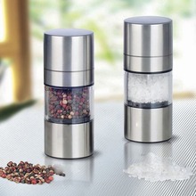 Stainless Steel Manual Salt Pepper Mill Grinder Portable Kitchen Mill Muller Home Kitchen Tool Spice Sauce Grinder Pepper Mill 2024 - buy cheap