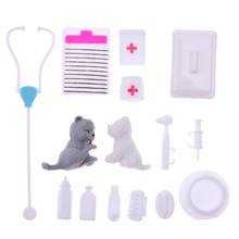 Children Pretend Play Toy Girls Dollhouse Play Toys Kids Doctor Nurse Medical Role Play Toys Baby Plastic Puzzle Doll Accessory 2024 - buy cheap