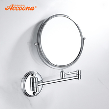 Accoona-Espejo de pared cromado para tocador, espejos de baño con ángulo giratorio de 360 grados, 7 pulgadas, 9 pulgadas, A223 2024 - compra barato
