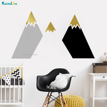 Multicolorido berçário decalque montanha adesivo de parede decoração para casa crianças quarto bonito auto-adesivo vinil murais requintado poster yt1531 2024 - compre barato