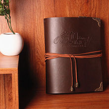 Retro photo album High-grade leather handmade gift /gift for her or family /customize letters for free 2024 - buy cheap