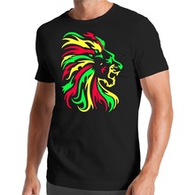 Lion T-Shirt | Reggae | Jamaica | Smoke Weed | Lion | Jungle | Africa 2018 Latest O-Neck Sunlight Men Printed T Shirt 2024 - buy cheap