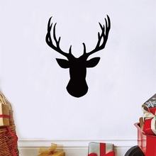 New Design Deer Head Wall Decal Stickers Animal Pattern Vinyl Mural Wall Stickers Home Living Room Modern Wall Art Decor 2024 - buy cheap