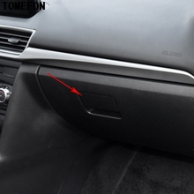 TOMEFON для Mazda 3 Axela M3 2017 2018 автомобильный Стайлинг ABS углеродное волокно контейнер для хранения ручка отделка украшение яркий патч 2 шт. 2024 - купить недорого