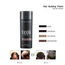5PCS/LOT WHOLESALE Best Hair Fiber Powder Bladness TOPPIK 27.5g 10colors Thin Loss Hair Powder Keratin Hair Building Fiber 2024 - buy cheap