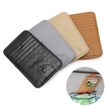 Car Auto Sun Visor Point Pocket Organizer Pouch Bag Card Glasses Storage Holder Drop shipping 2024 - buy cheap