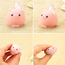 1pc Mini Mochi Bunny Phone Strap Pig Ball Squishy Squeeze Stretchy Cute Pendant Bread Cake Kids Toy GiftSlow Rising 2024 - buy cheap