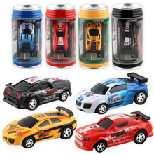4colors hot cola mini charging illuminating high speed remote control car micro racing boy toy children's gift portable RC model 2024 - compre barato