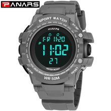 PANARS New Watch Clock Men Countdown Timer Outdoor Fitness Sport Watch LED Digital Watches Men G Style Running Chronograph 8013 2024 - buy cheap