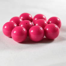 Wholesale 6.8.10.12.14mm Rose Red Gumball Bubblegum Acrylic Solid Beads for Necklace Jewelry Making AC-08 2024 - buy cheap